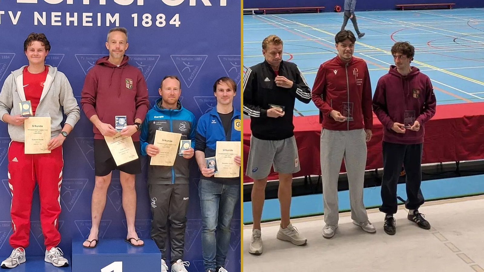 Joppe Wils op het podium in Neheim en Thibault op het podium in Tilburg