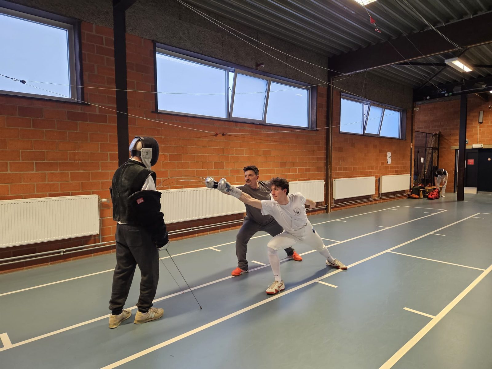 Zoon en vader op de piste